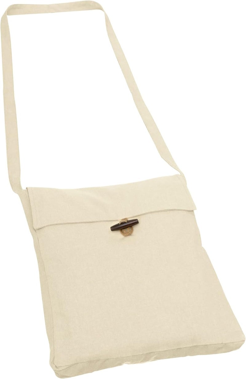 Procos Medieval Canvas Shoulder Bag, Pilgrim Pouch Bag Renaissance Viking Cosplay Accessory - Image 1